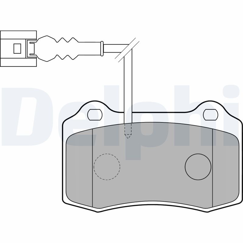 Brake Pad Set, disc brake - LP1753 DELPHI