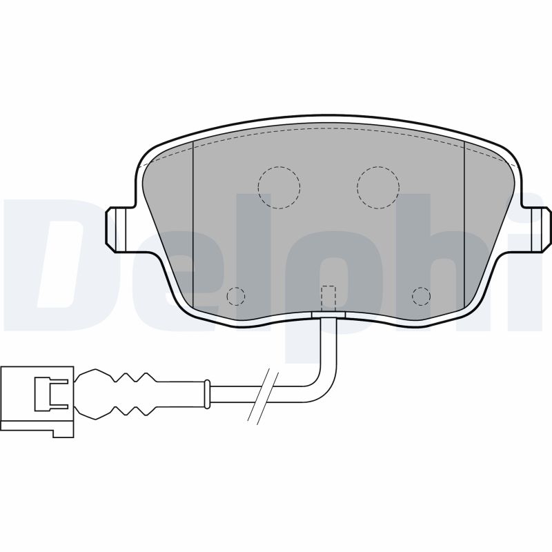 Brake Pad Set, disc brake - LP1754 DELPHI