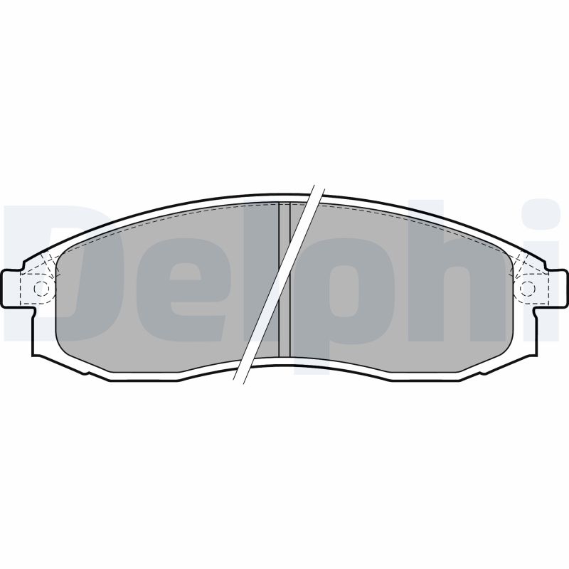 Brake Pad Set, disc brake - LP1759 DELPHI