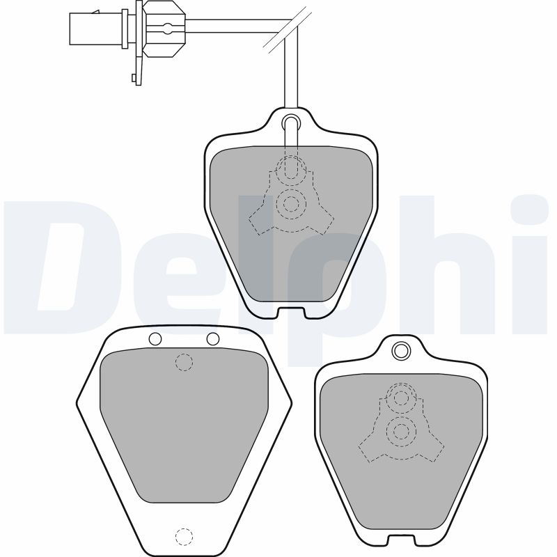 Brake Pad Set, disc brake - LP1760 DELPHI