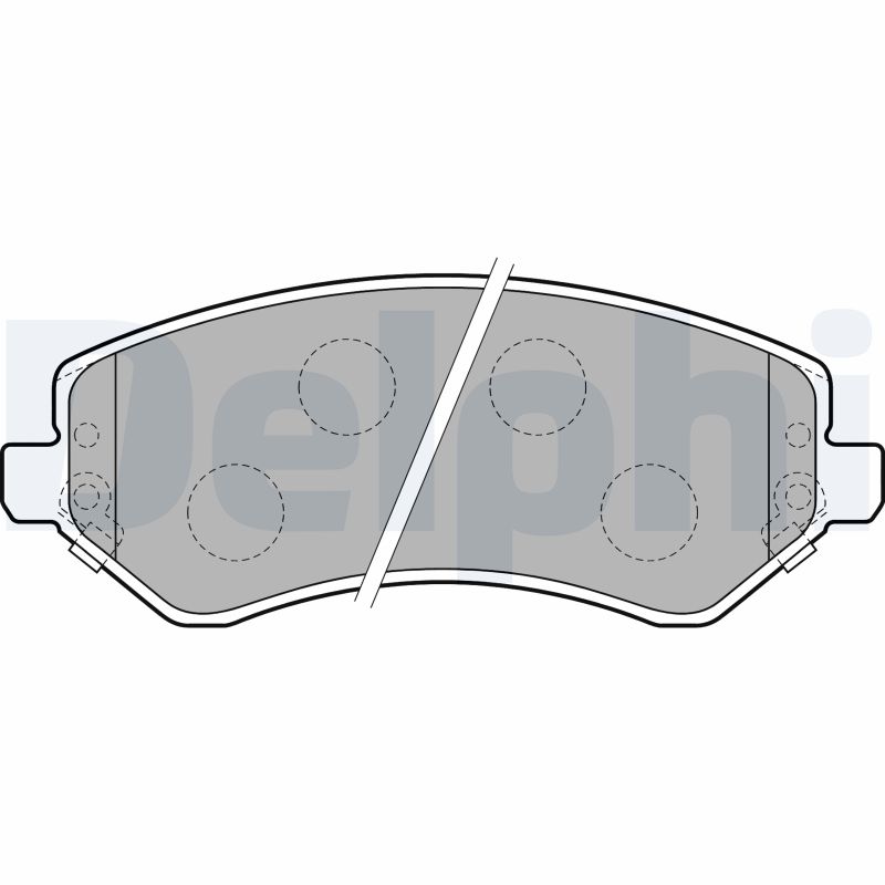 Brake Pad Set, disc brake - LP1773 DELPHI
