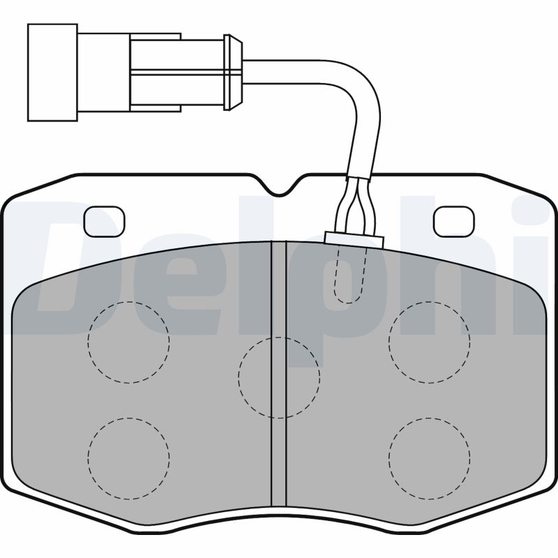 Brake Pad Set, disc brake - LP1776 DELPHI
