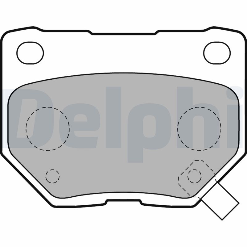 Brake Pad Set, disc brake - LP1780 DELPHI