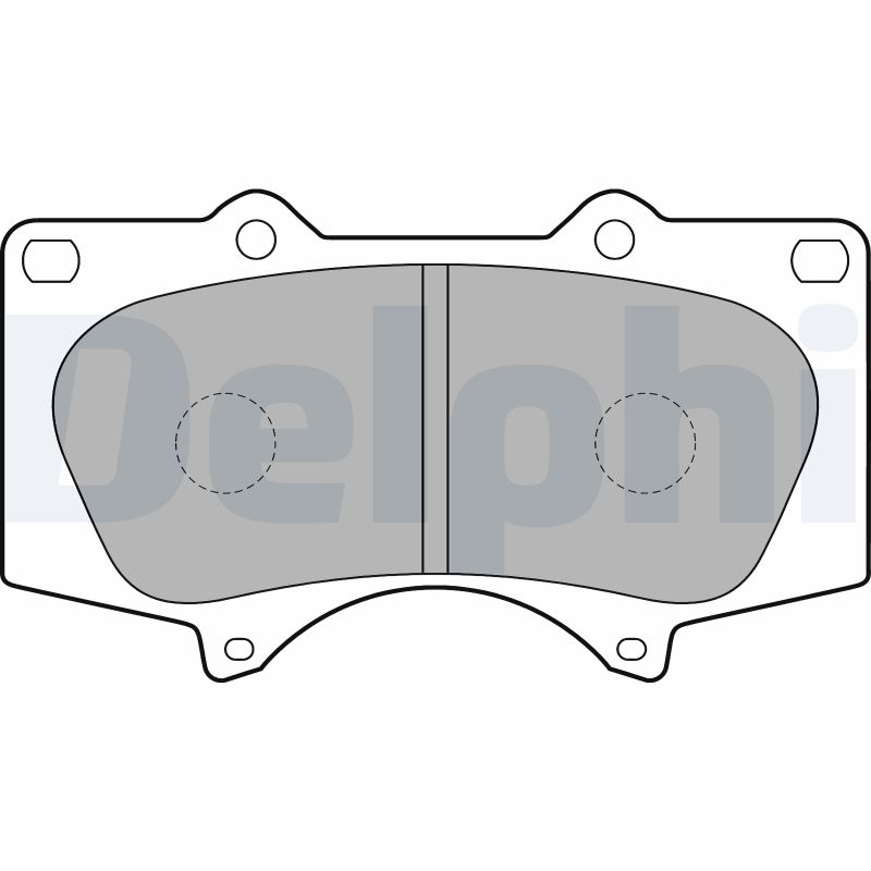 Brake Pad Set, disc brake - LP1782 DELPHI