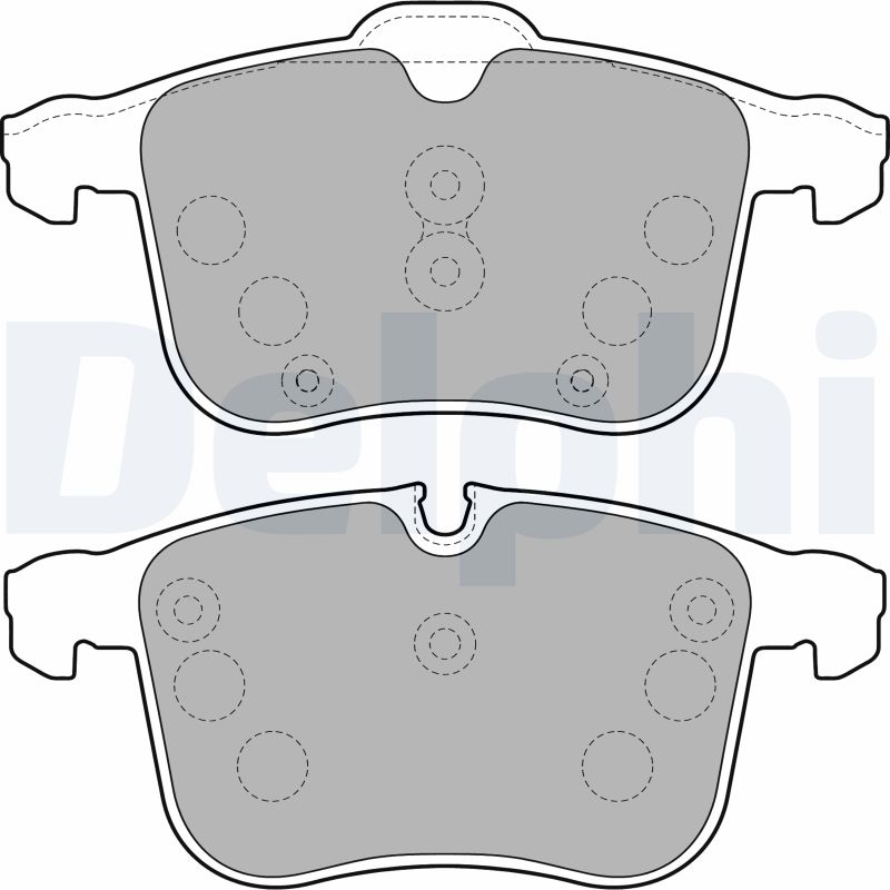 Brake Pad Set, disc brake - LP1783 DELPHI