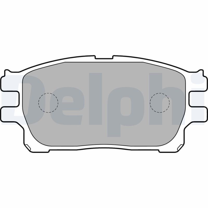 Brake Pad Set, disc brake - LP1784 DELPHI