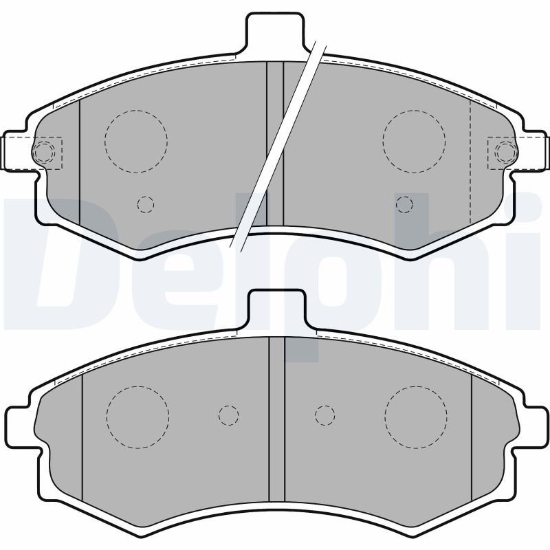 Brake Pad Set, disc brake - LP1788 DELPHI