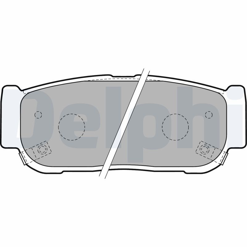 Brake Pad Set, disc brake - LP1797 DELPHI