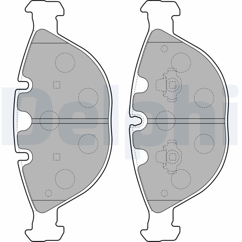 Brake Pad Set, disc brake - LP1798 DELPHI