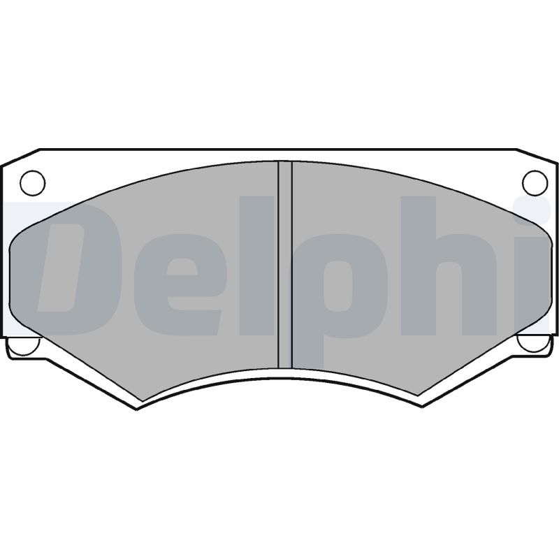 Kit pastiglie freno, Freno a disco - LP180 DELPHI