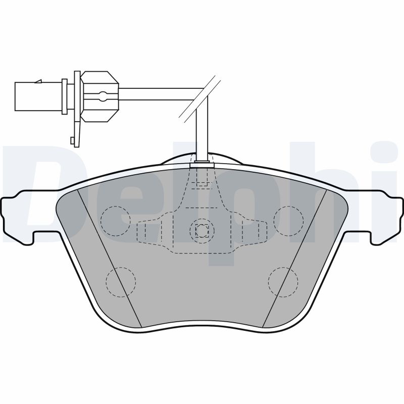Brake Pad Set, disc brake - LP1801 DELPHI