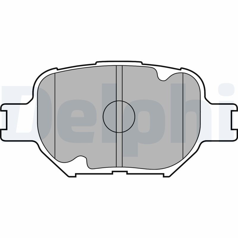 Brake Pad Set, disc brake - LP1804 DELPHI