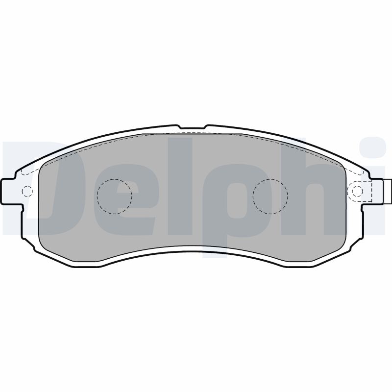 Brake Pad Set, disc brake - LP1808 DELPHI