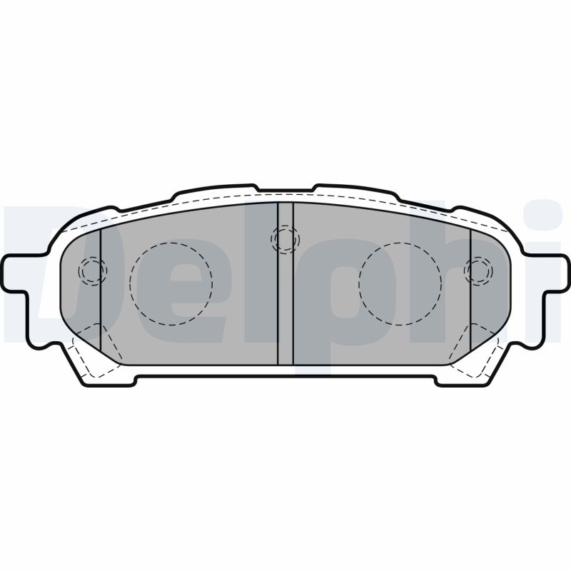 Brake Pad Set, disc brake - LP1822 DELPHI