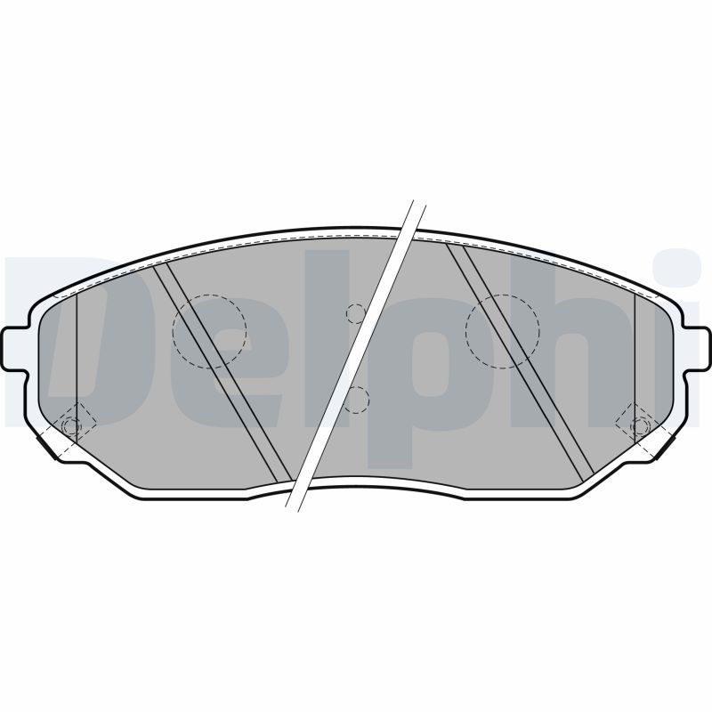 Brake Pad Set, disc brake - LP1849 DELPHI