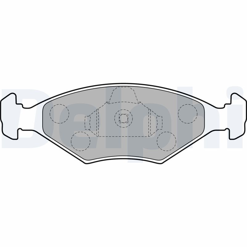 Brake Pad Set, disc brake - LP1854 DELPHI