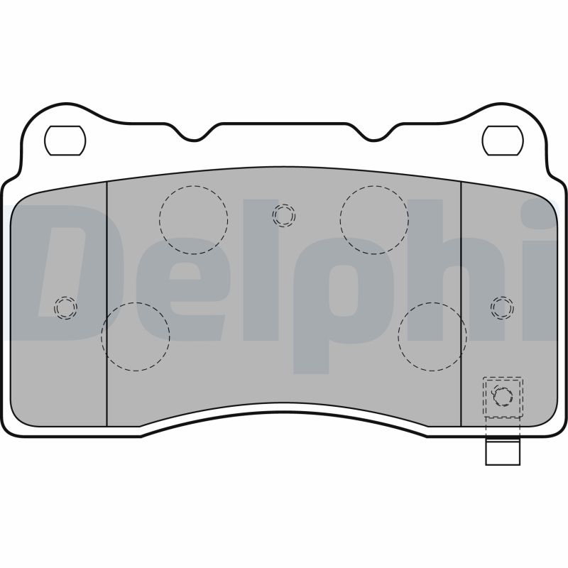 Brake Pad Set, disc brake - LP1858 DELPHI