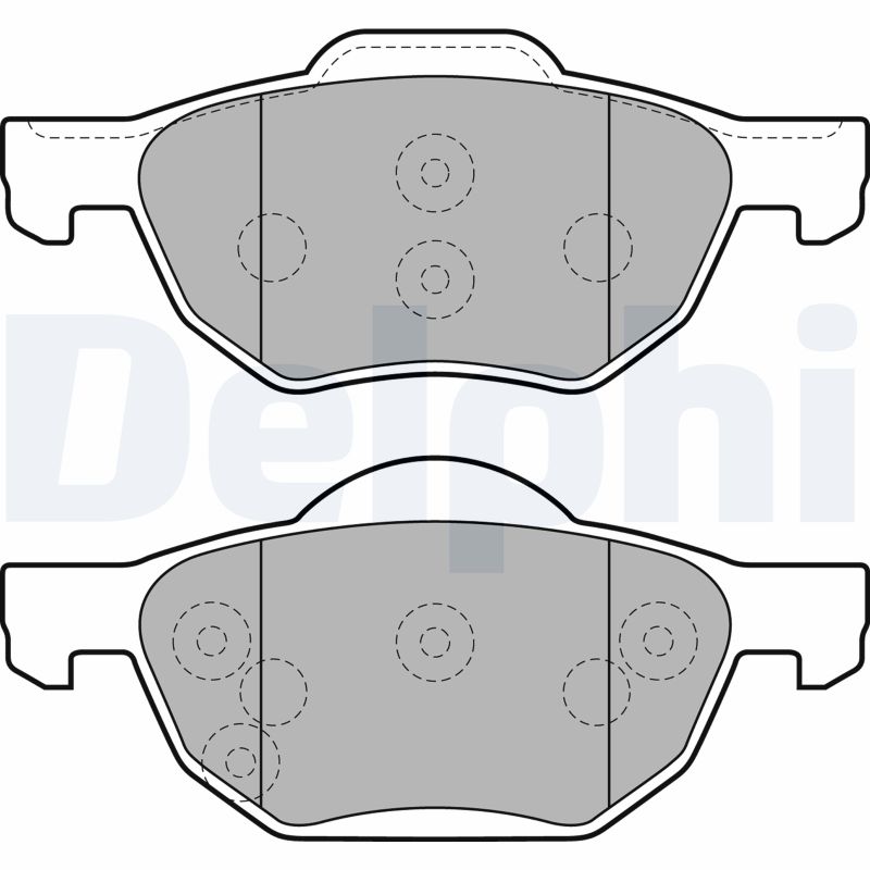 Brake Pad Set, disc brake - LP1862 DELPHI