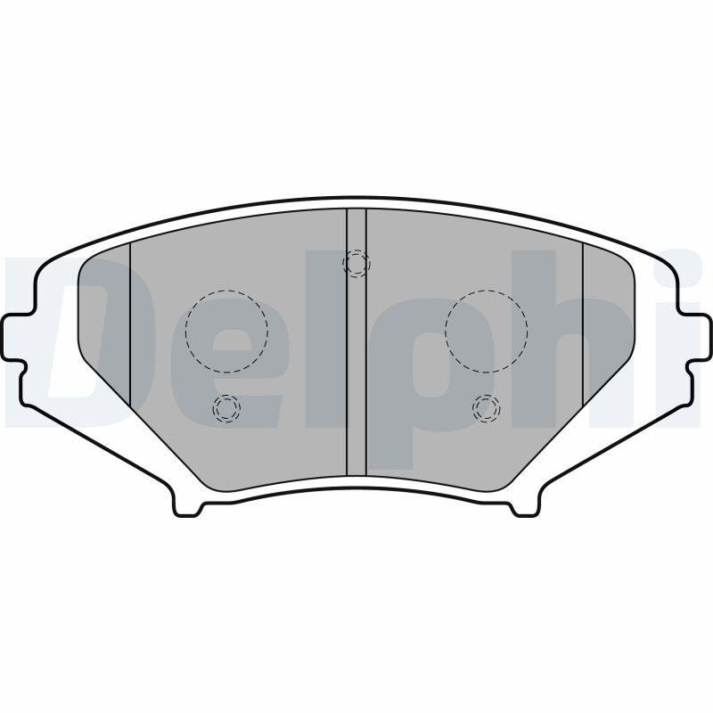 Brake Pad Set, disc brake - LP1867 DELPHI
