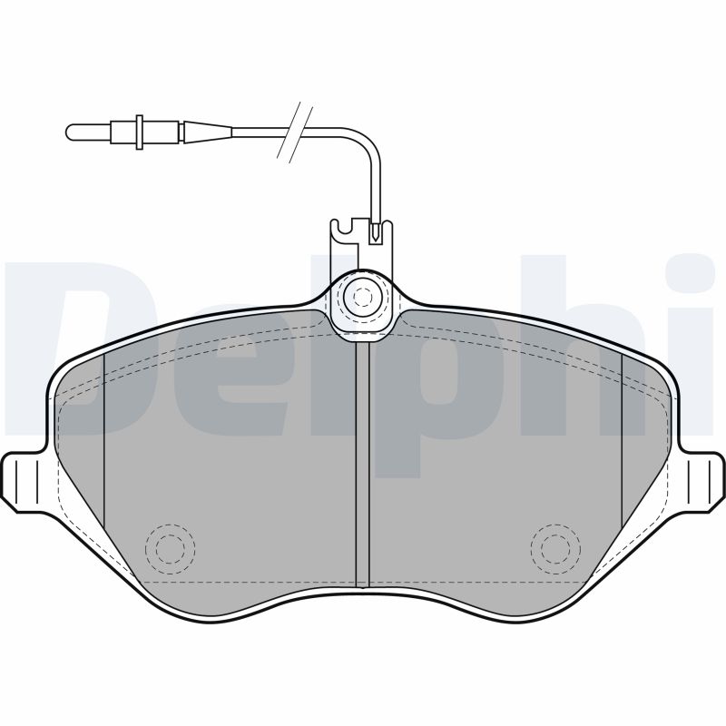 Brake Pad Set, disc brake - LP1891 DELPHI
