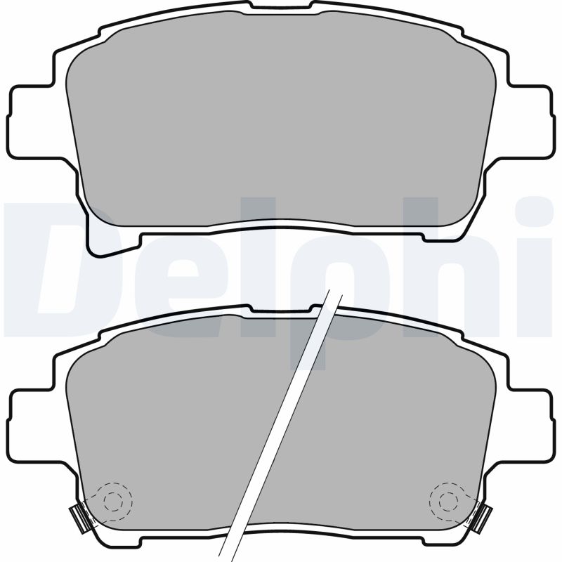 Brake Pad Set, disc brake - LP1896 DELPHI
