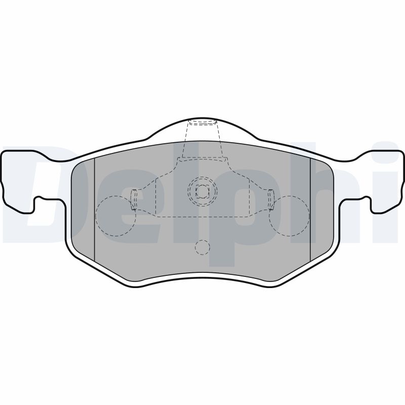 Brake Pad Set, disc brake - LP1900 DELPHI