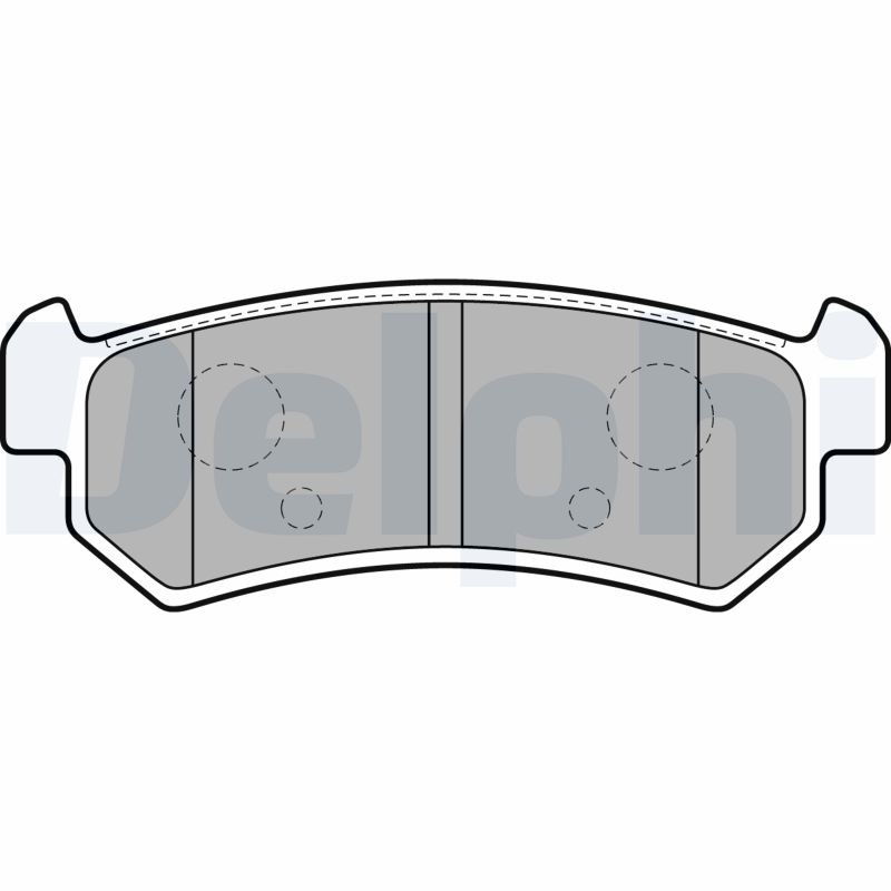 Brake Pad Set, disc brake - LP1910 DELPHI