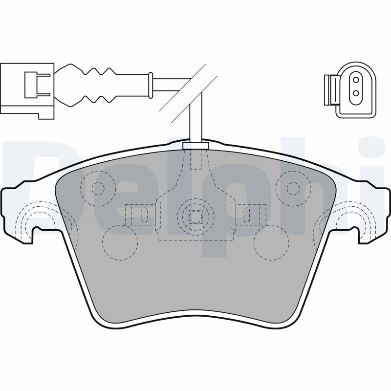 Brake Pad Set, disc brake - LP1914 DELPHI