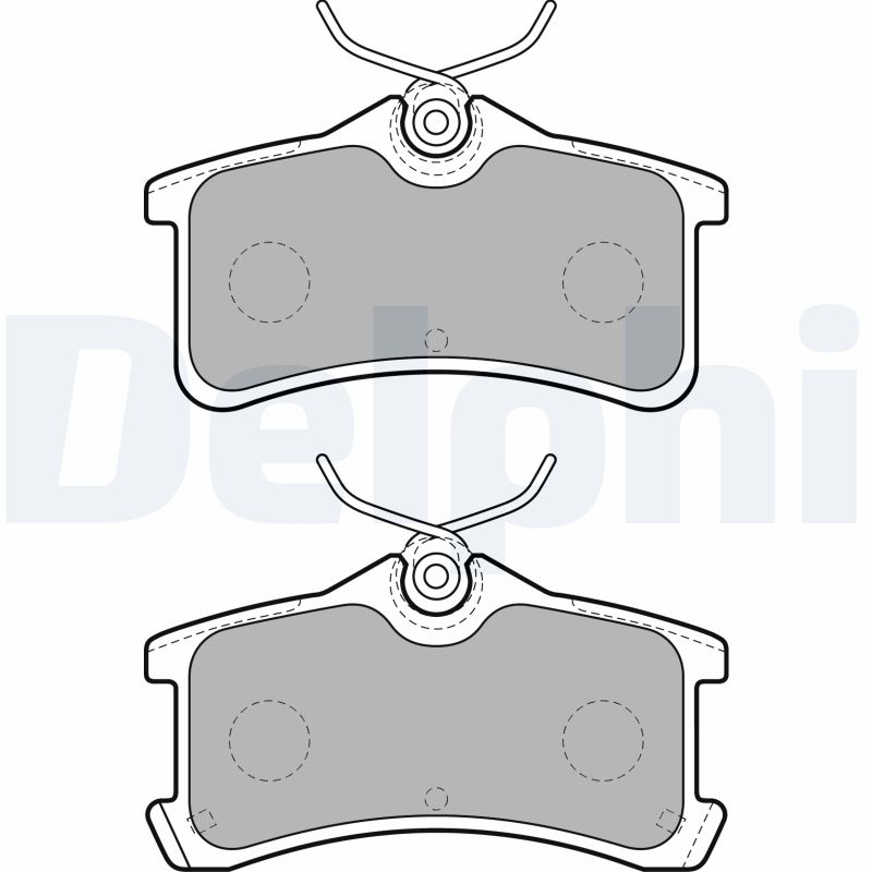 Brake Pad Set, disc brake - LP1917 DELPHI