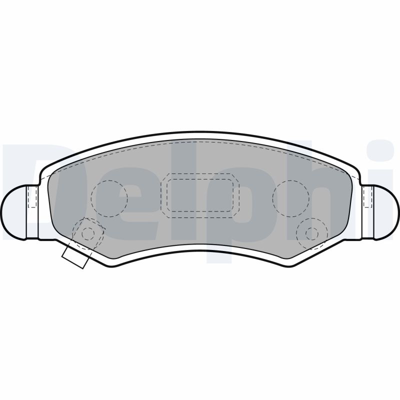 Brake Pad Set, disc brake - LP1919 DELPHI