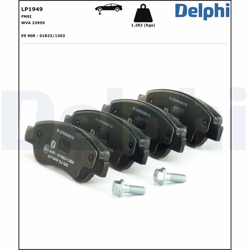Brake Pad Set, disc brake - LP1949 DELPHI