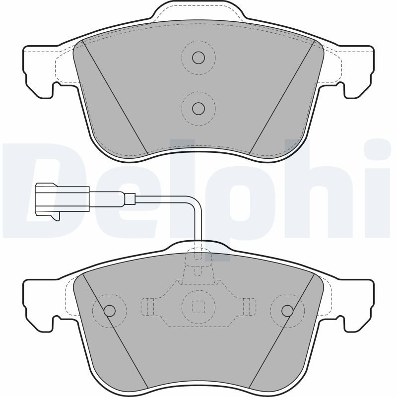Brake Pad Set, disc brake - LP1959 DELPHI