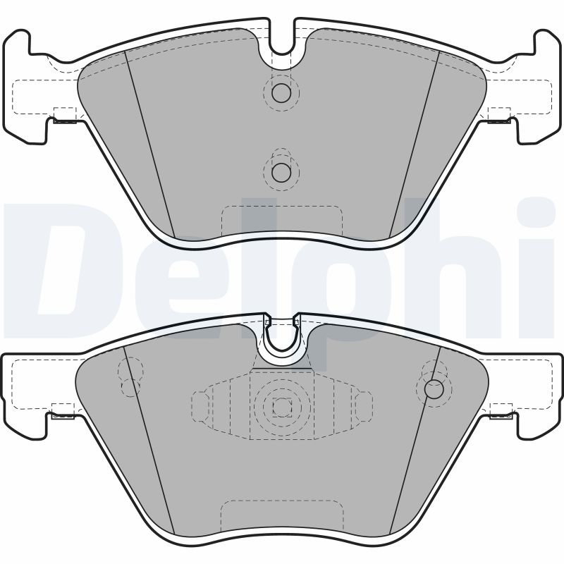 Brake Pad Set, disc brake - LP1960 DELPHI