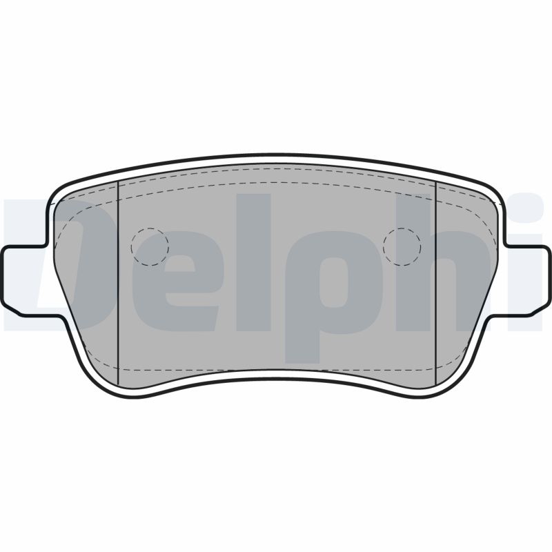 Brake Pad Set, disc brake - LP1964 DELPHI