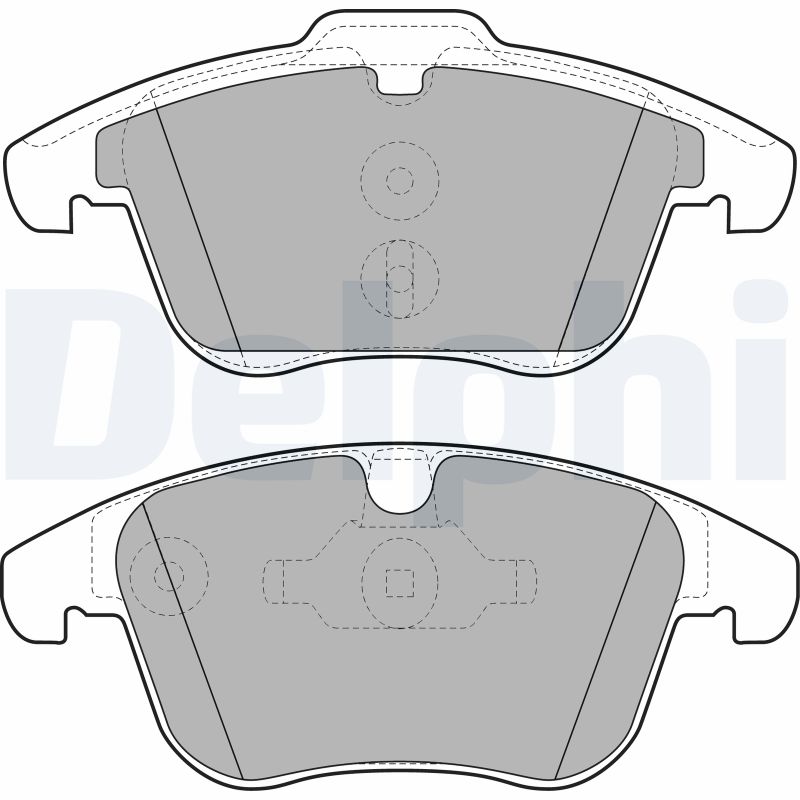 Brake Pad Set, disc brake - LP1967 DELPHI