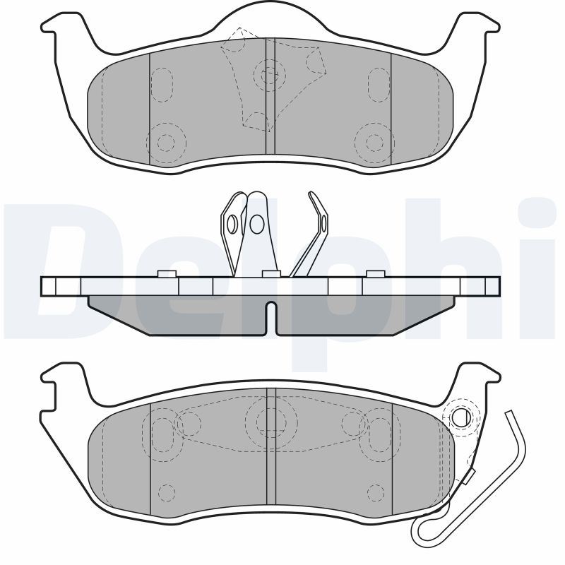 Brake Pad Set, disc brake - LP1975 DELPHI