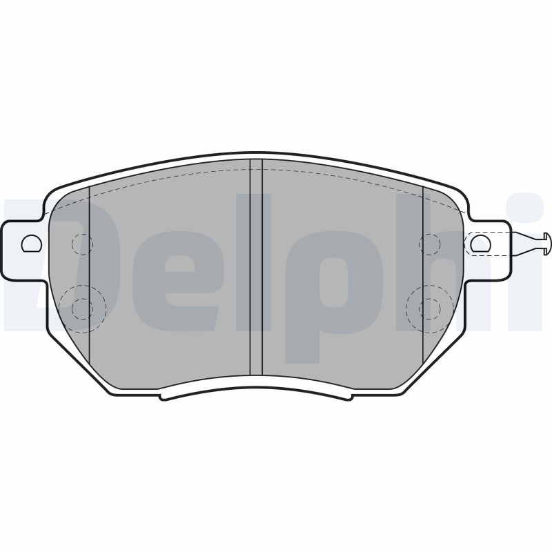 Brake Pad Set, disc brake - LP1986 DELPHI