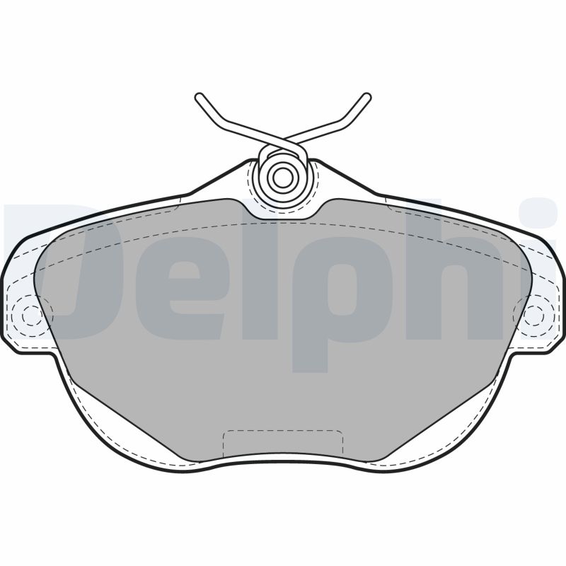 Brake Pad Set, disc brake - LP1991 DELPHI