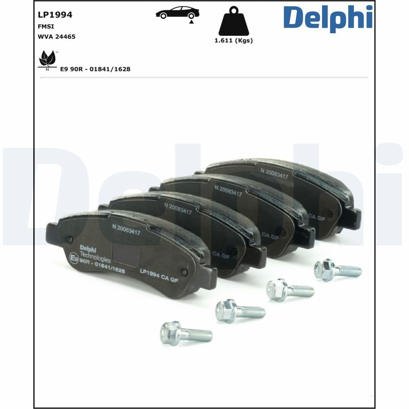 Brake Pad Set, disc brake - LP1994 DELPHI