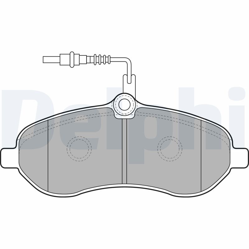 Brake Pad Set, disc brake - LP1995 DELPHI