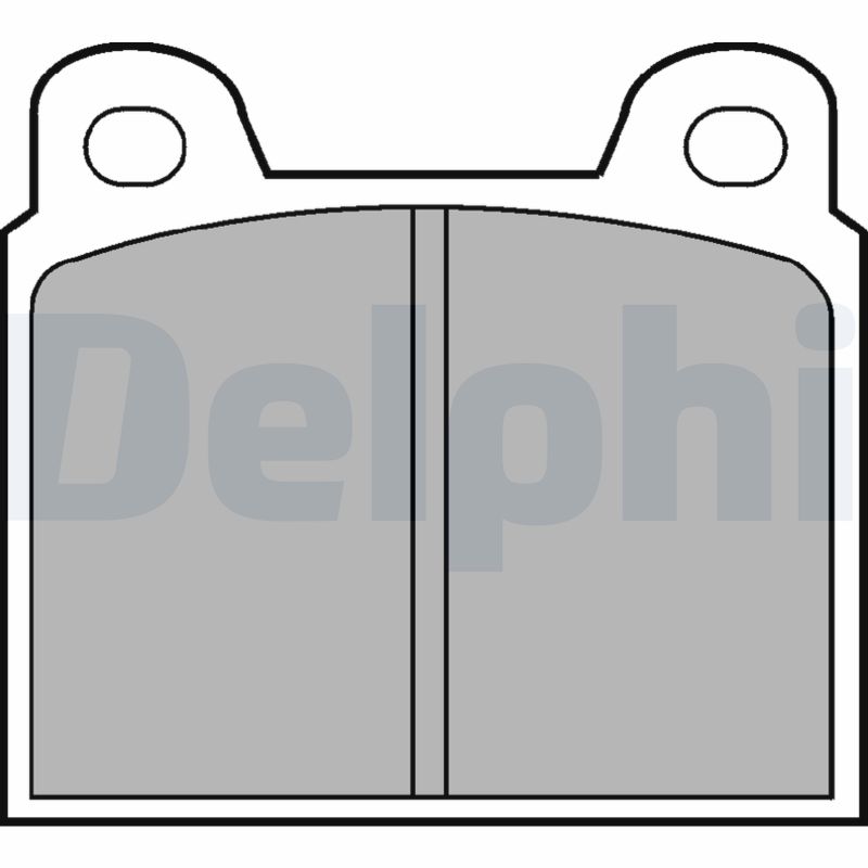 Brake Pad Set, disc brake - LP20 DELPHI