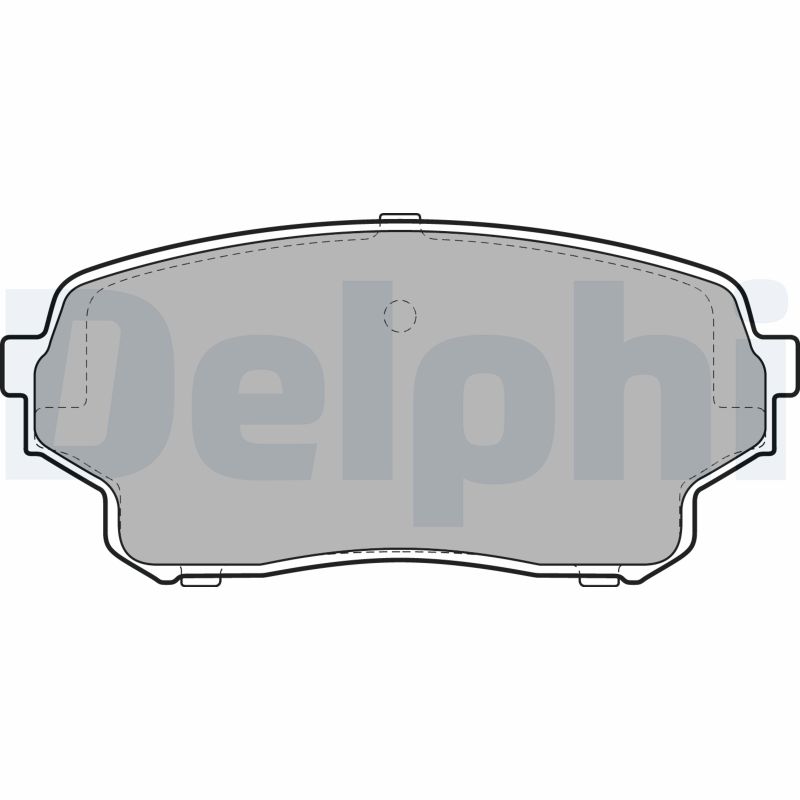 Brake Pad Set, disc brake - LP2000 DELPHI