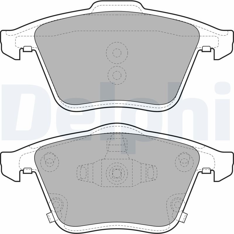 Brake Pad Set, disc brake - LP2025 DELPHI