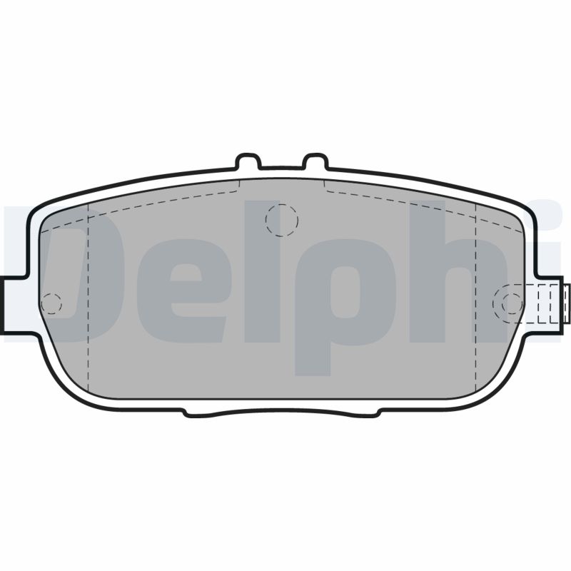 Brake Pad Set, disc brake - LP2027 DELPHI