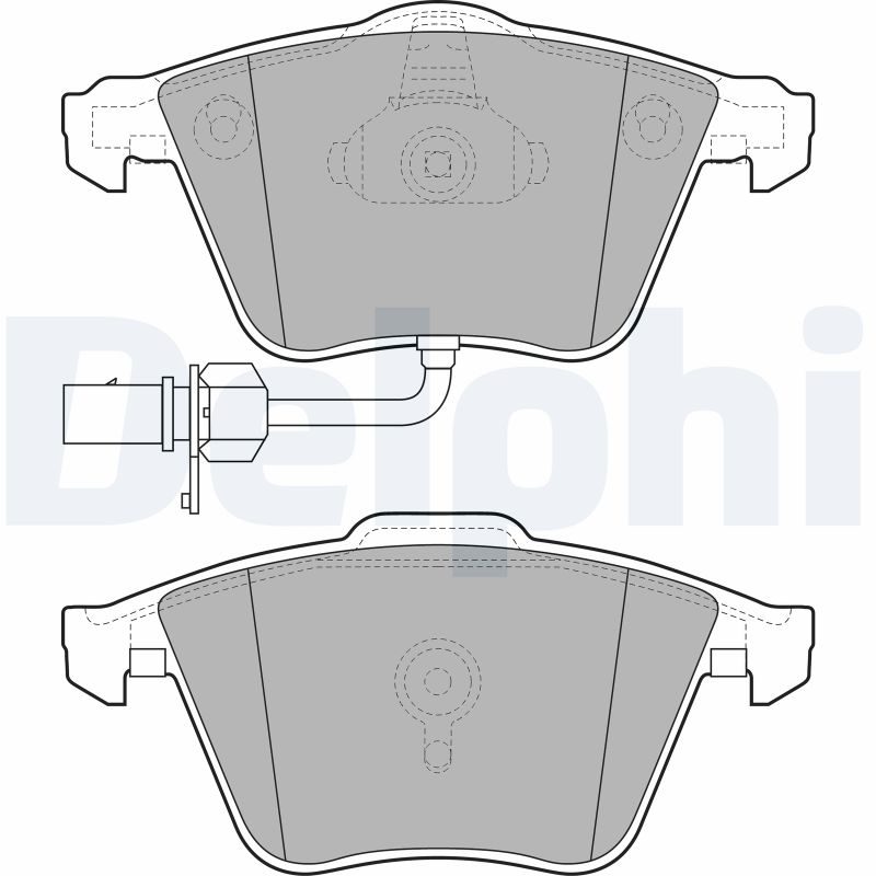 Kit pastiglie freno, Freno a disco - LP2032 DELPHI