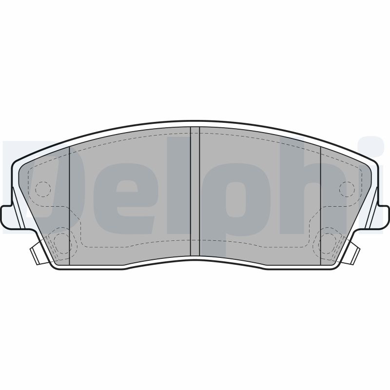 Brake Pad Set, disc brake - LP2034 DELPHI