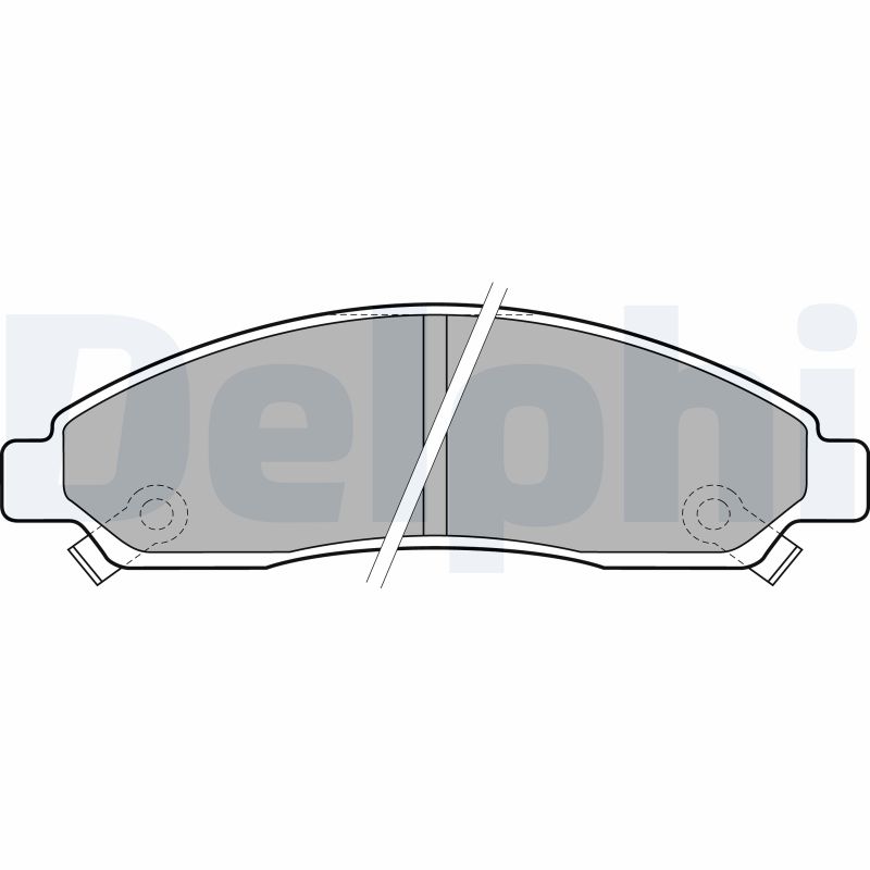 Kit pastiglie freno, Freno a disco - LP2037 DELPHI
