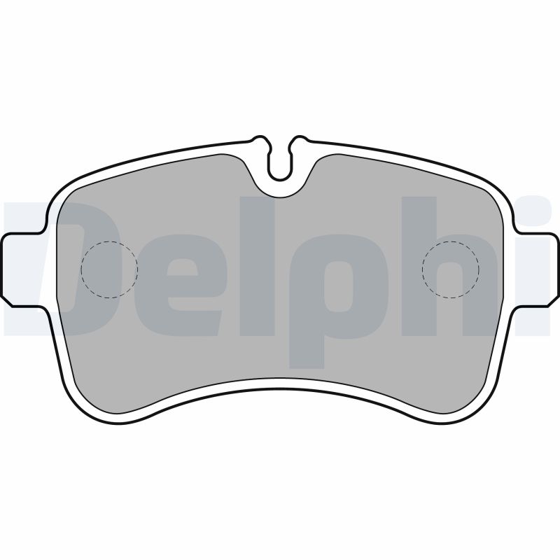 Комплект тормозных колодок, дисковый тормоз - LP2040 DELPHI