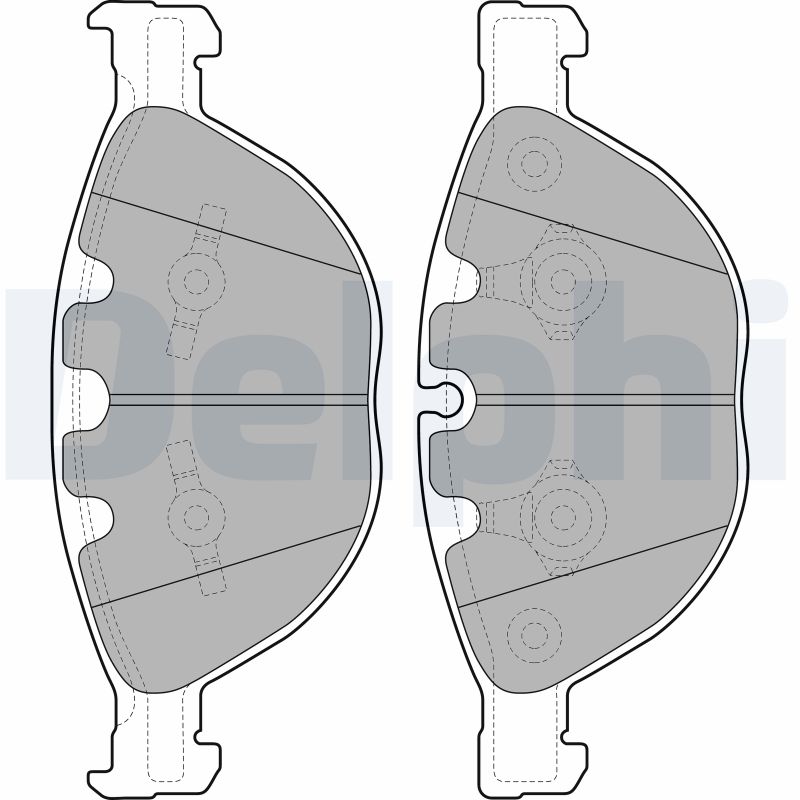 Kit pastiglie freno, Freno a disco - LP2041 DELPHI