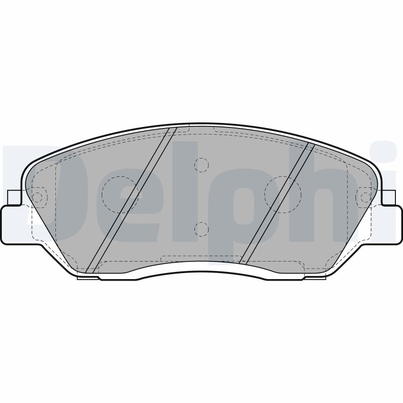 Brake Pad Set, disc brake - LP2048 DELPHI